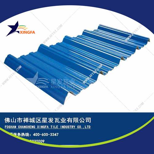 厚度3.0mm蓝色900型PVC塑胶瓦 南宁工程钢结构厂房防腐隔热塑料瓦 pvc多层防腐瓦生产网上销售